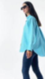 Union and Joy Buz Mavisi Kadın Gömlek