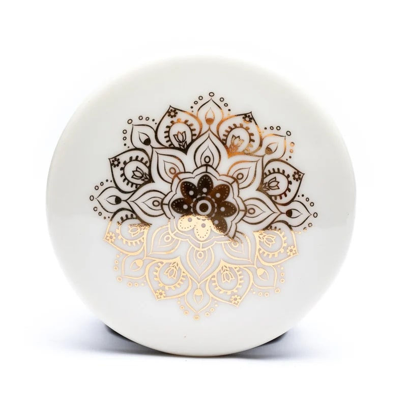 Miniatura: Tasse & infuseur à Thé Mandala blanc