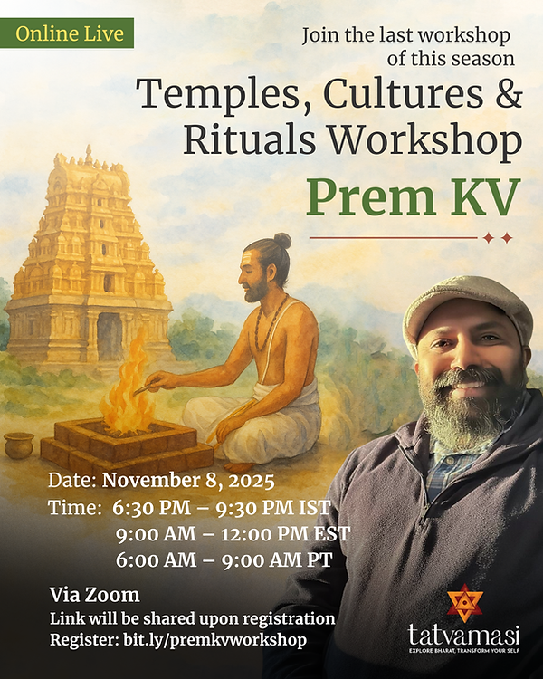 Title Know Your Temple and Culture Online Workshop Dates January 11-12, 2025 Time 700–930 