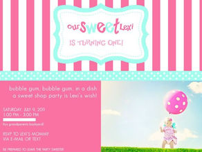 Lexi's 1st Sweet Shop Birthday Party