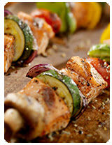 Balsamic Salmon Kabobs