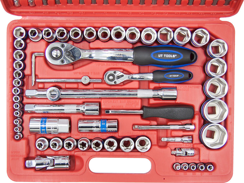 Thumbnail: 108 PCS 1/4" & 1/2" Drive Professional Socket Set