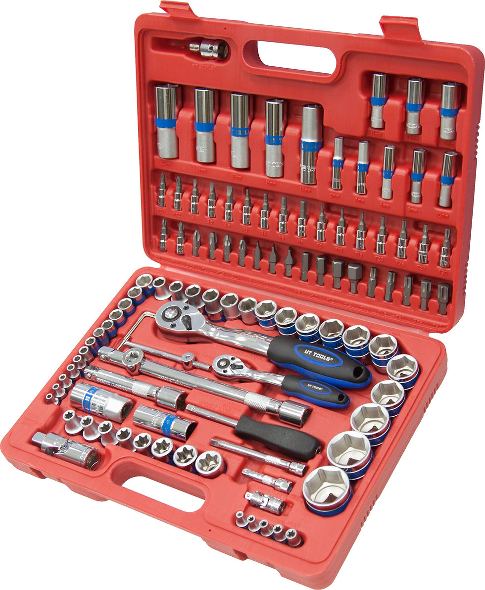 Thumbnail: 108 PCS 1/4" & 1/2" Drive Professional Socket Set