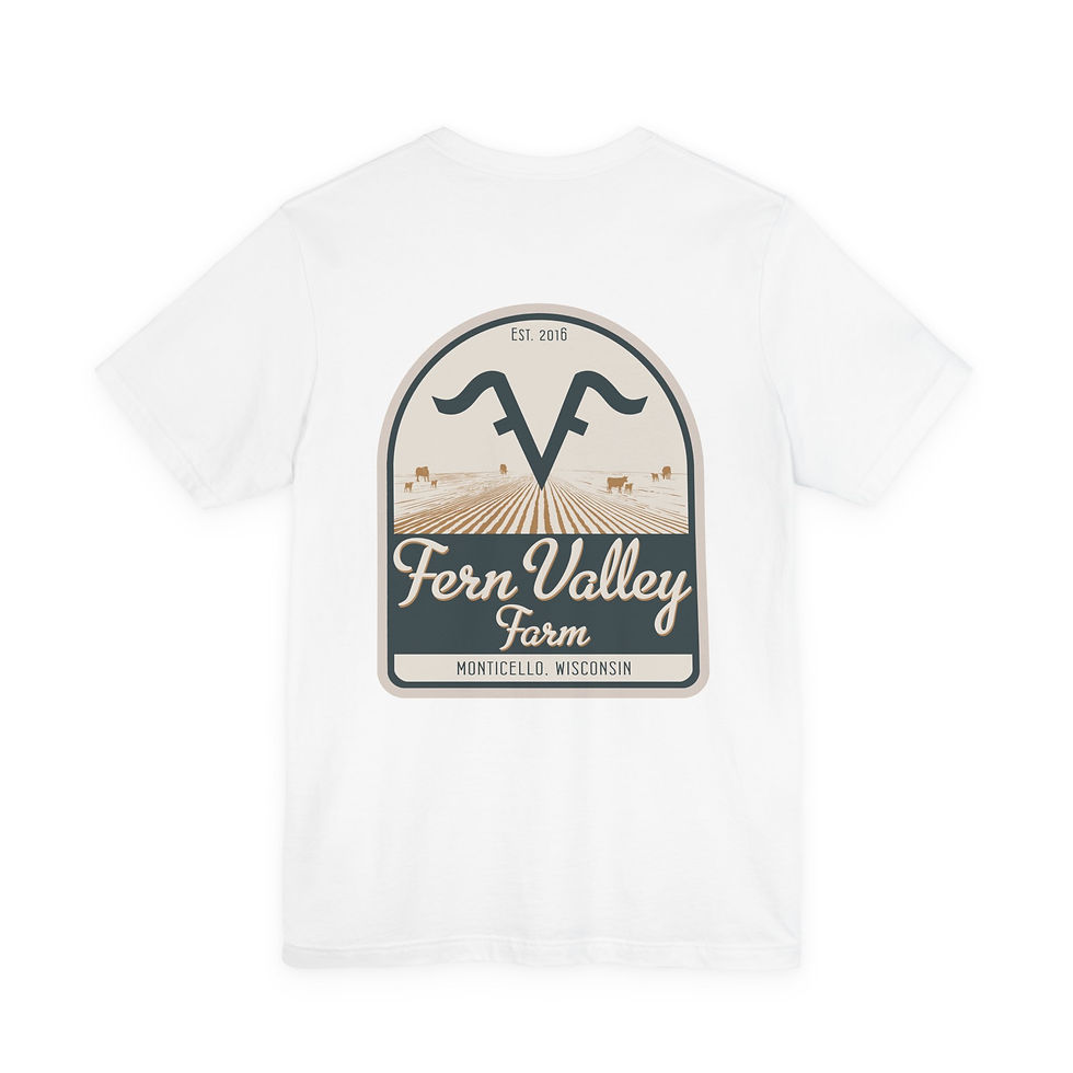Thumbnail: Adult Bella & Canvas Jersey Short Sleeve Tee - Fern Valley Farm