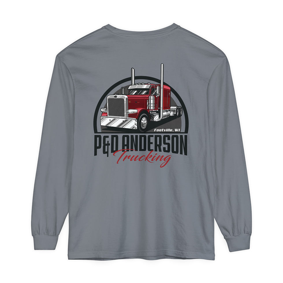 Thumbnail: Comfort Colors Adult Long Sleeve T-Shirt -  P&D Anderson Trucking