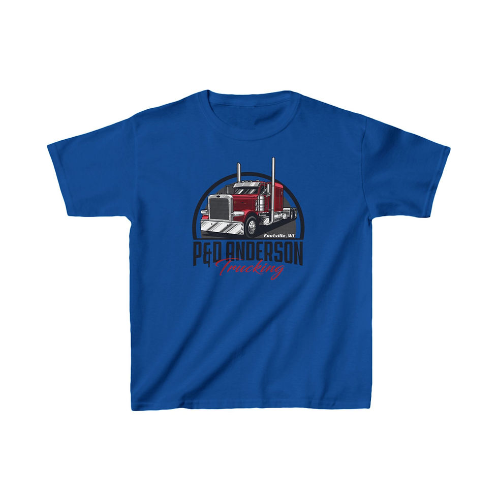 Thumbnail: Youth Gildan Heavy Cotton™ Tee - P&D Anderson Trucking