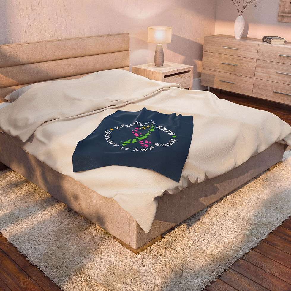 Thumbnail: Minky Blanket  - Navy - Kamden's Krew