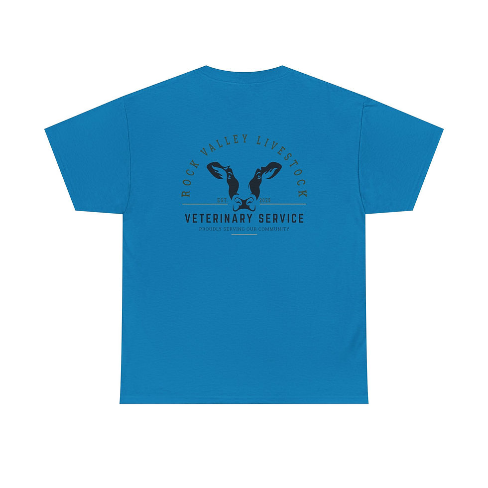 Thumbnail: Adult Gildan Unisex Gildan Tee - Rock Valley Livestock Vet Service