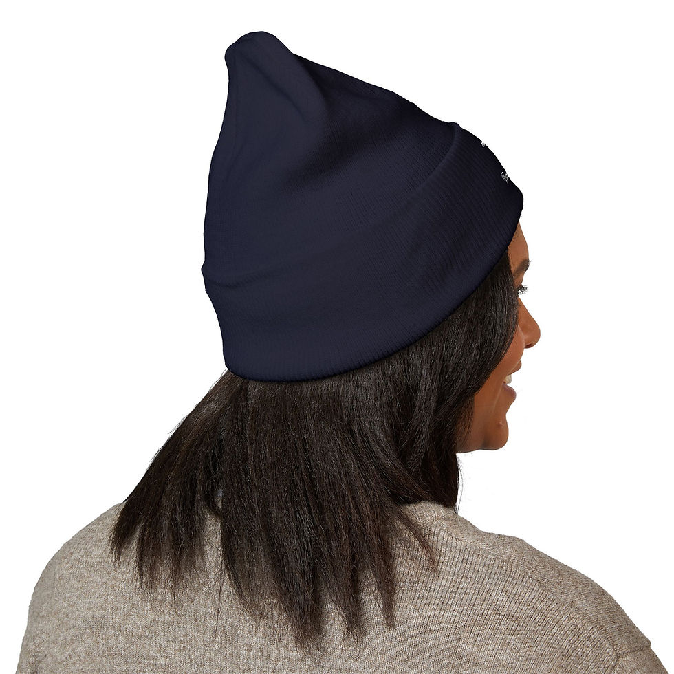 Thumbnail: Classic Cuffed Beanie (Embroidery) - Fern Valley Farm