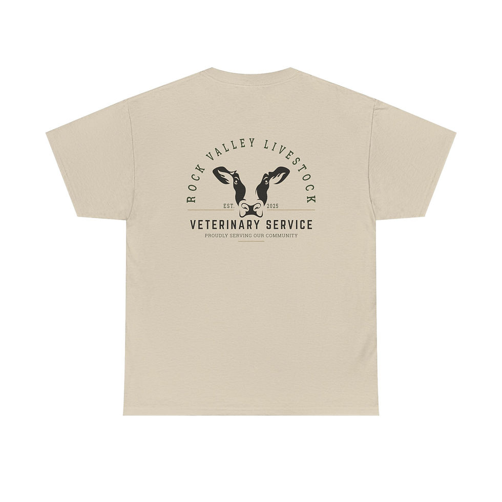 Thumbnail: Adult Gildan Unisex Gildan Tee - Rock Valley Livestock Vet Service