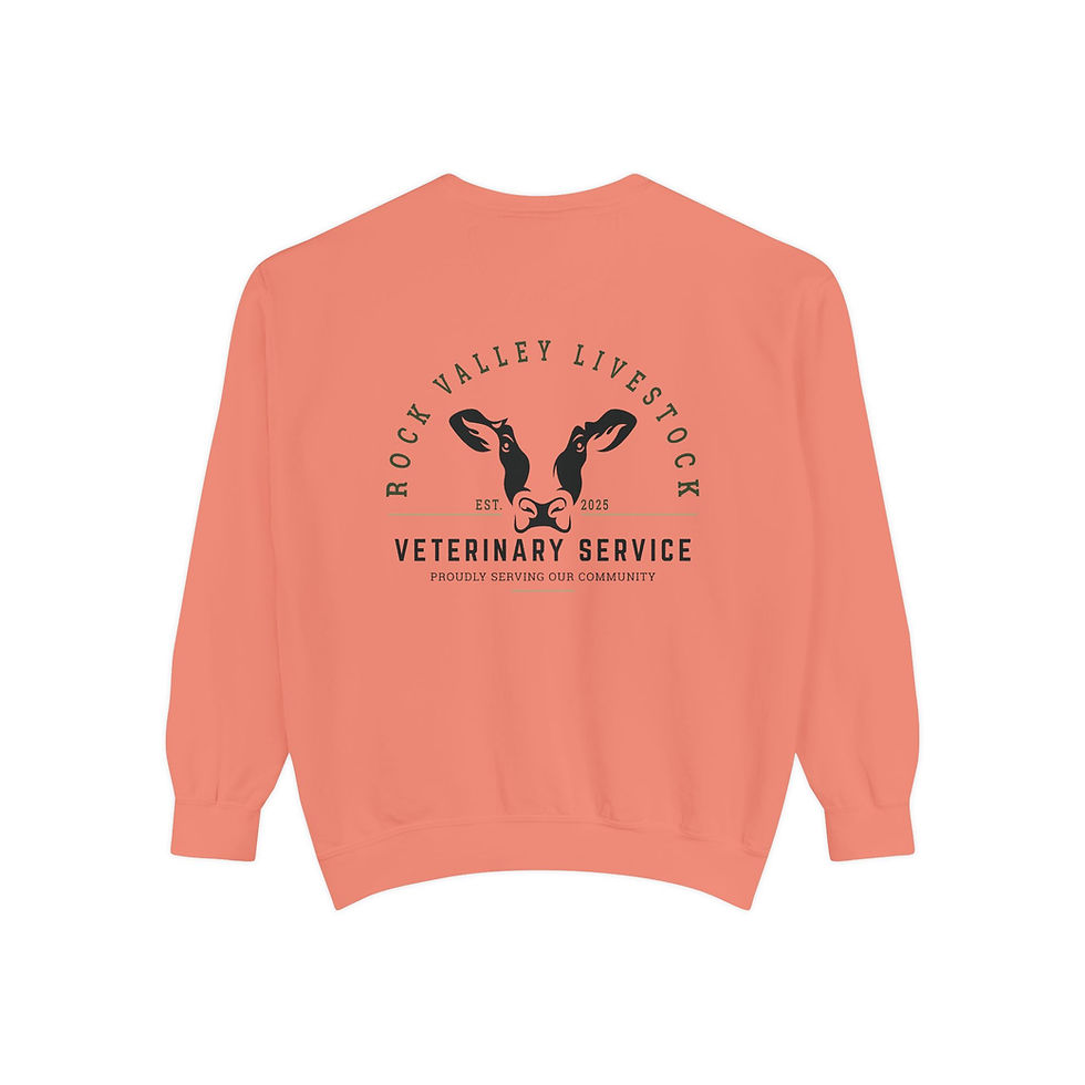 Thumbnail: Comfort Colors Crewneck Sweatshirt - Rock Valley Livestock Vet Service
