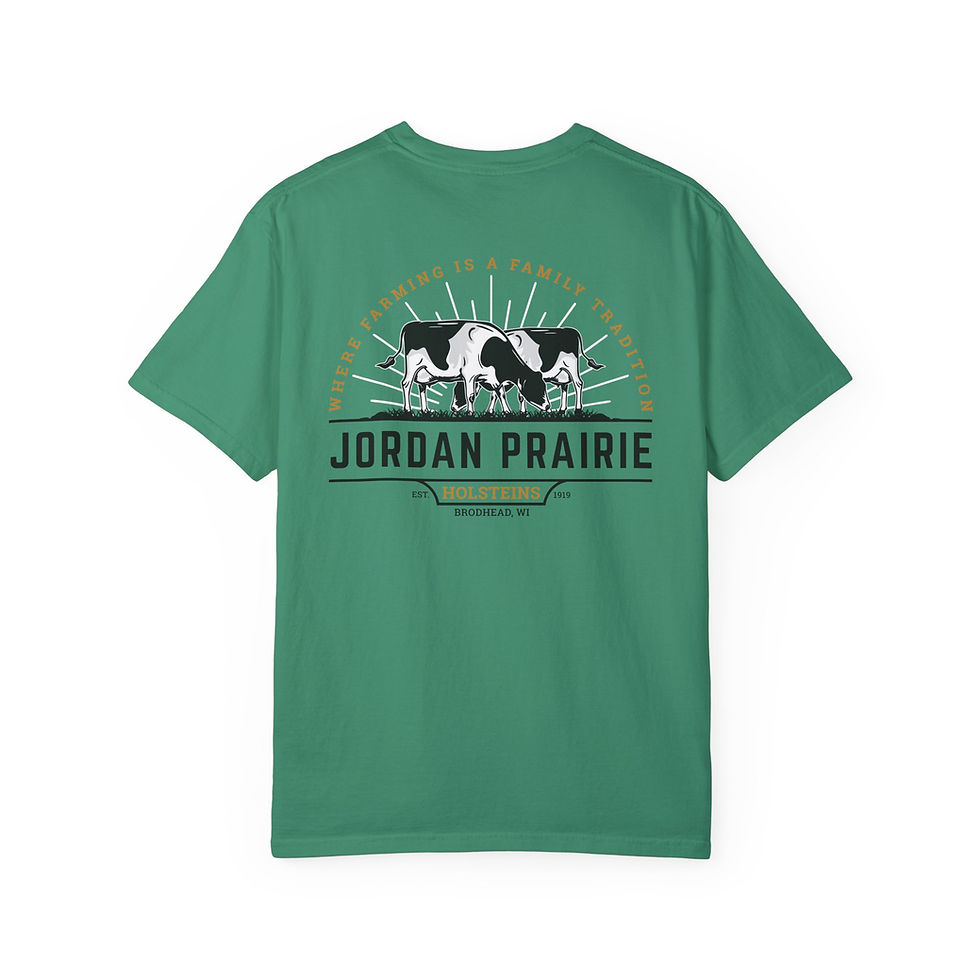 Thumbnail: Adult Comfort Colors Unisex Garment-Dyed T-shirt - Jordan Prairie Holsteins