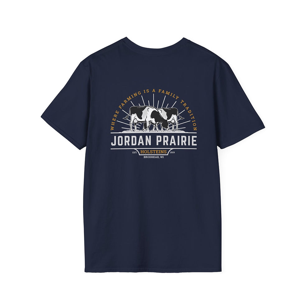 Thumbnail: Adult Gildan Unisex Softstyle T-Shirt - Jordan Prairie Holsteins