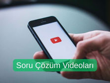 Soru çözüm videoları için tıklayınız.