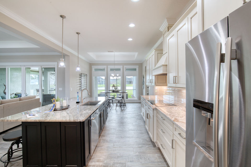luxury home kitchen inside of new build in florida