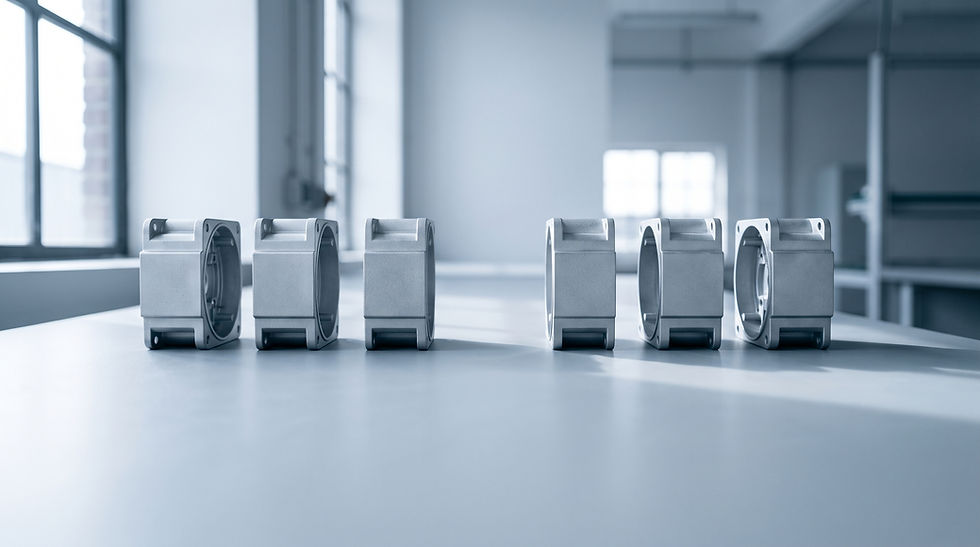 Industrial components representing VMI and safety stock.