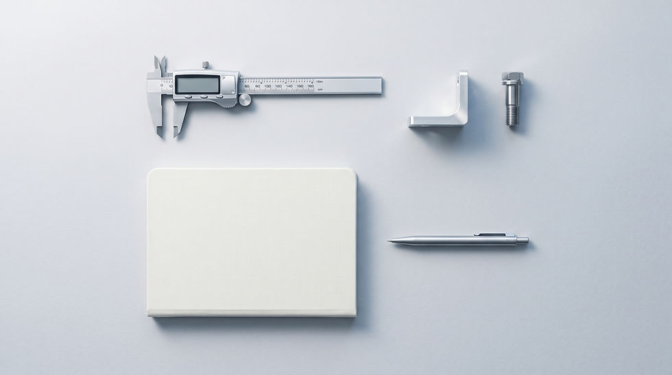Industrial components and digital caliper for VMI stock.