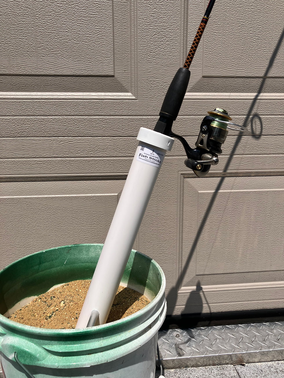 Thumbnail: 2 Fish Sticks - Max & Mini - Beach/Bank Fishing Rod Holder