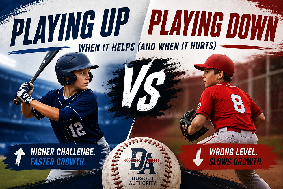 Playing up or down - Dugout Authority