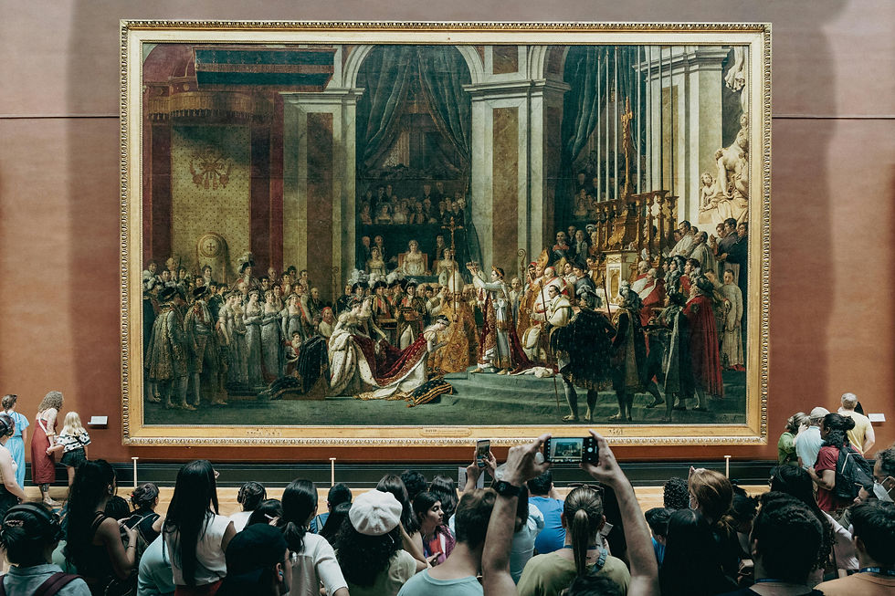 The Coronation of Napoleon in The Louvre Museum - Paris, France