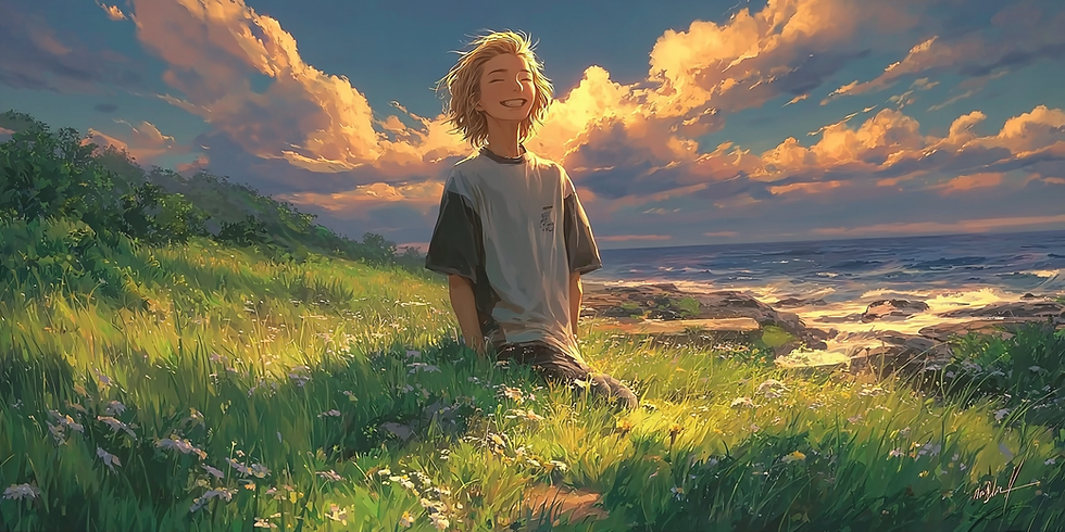 Garoto se sentindo mais leve e menos ansioso