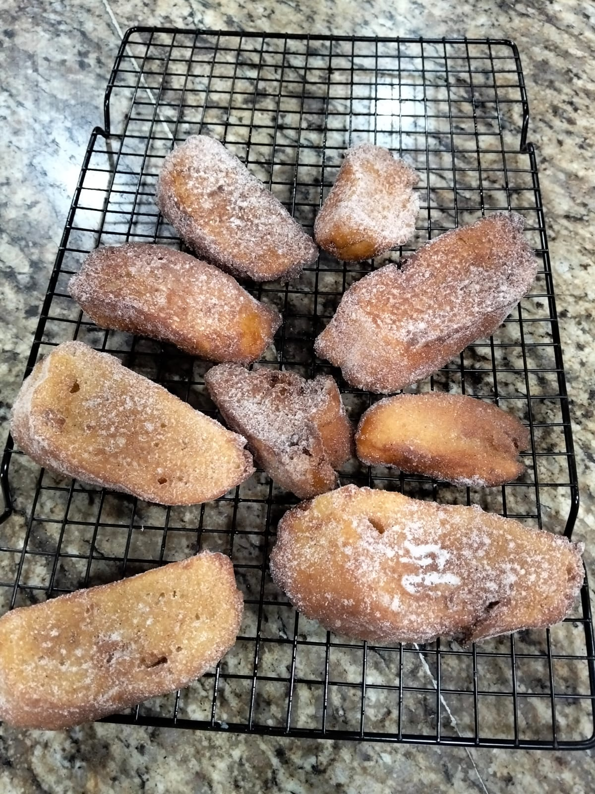 Pão de Rabanadas feito em aula e preparo das Rabanadas com o chef Wilson Brandão