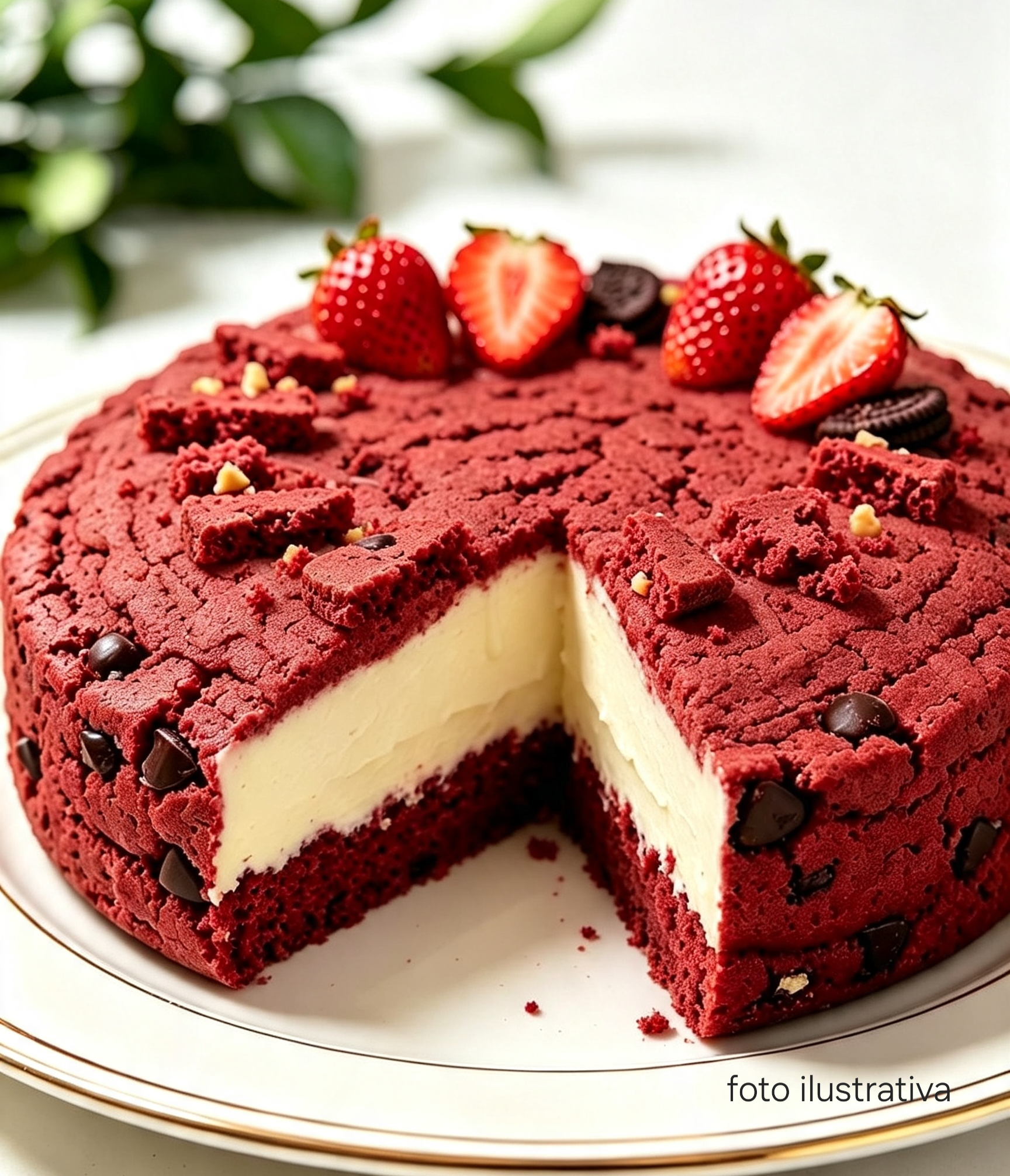 Torta cookie  red velvet com a chef Rogeria Balbino