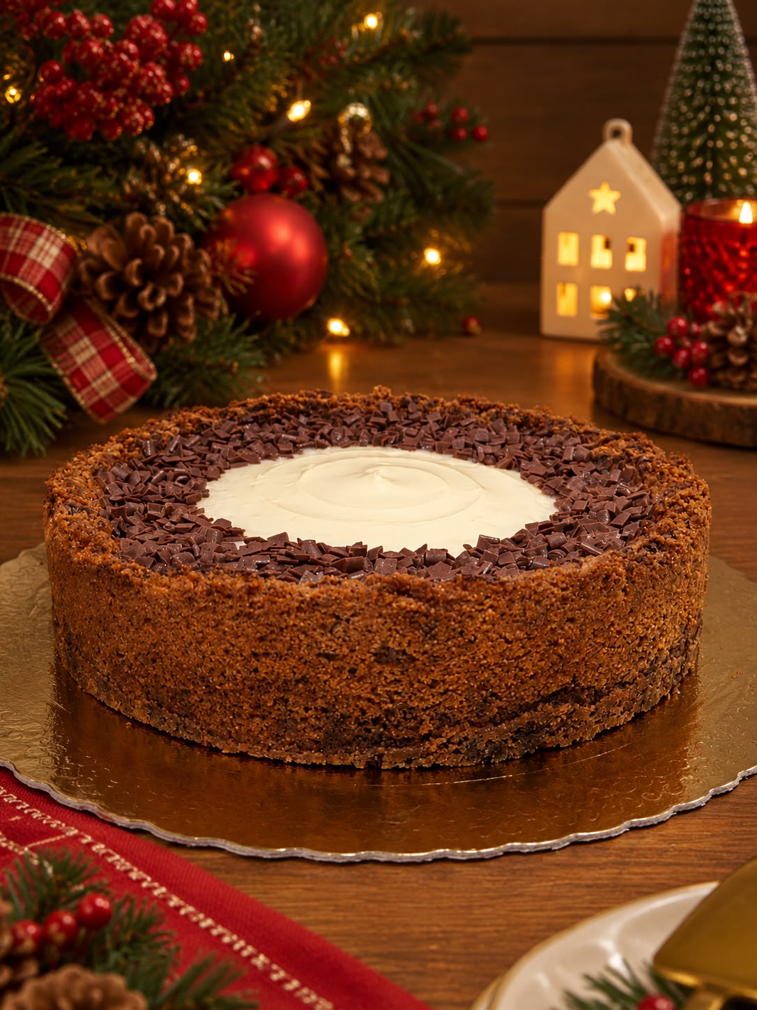 Sobremesa natalina: torta cookie com a chef Luciana Teixeira