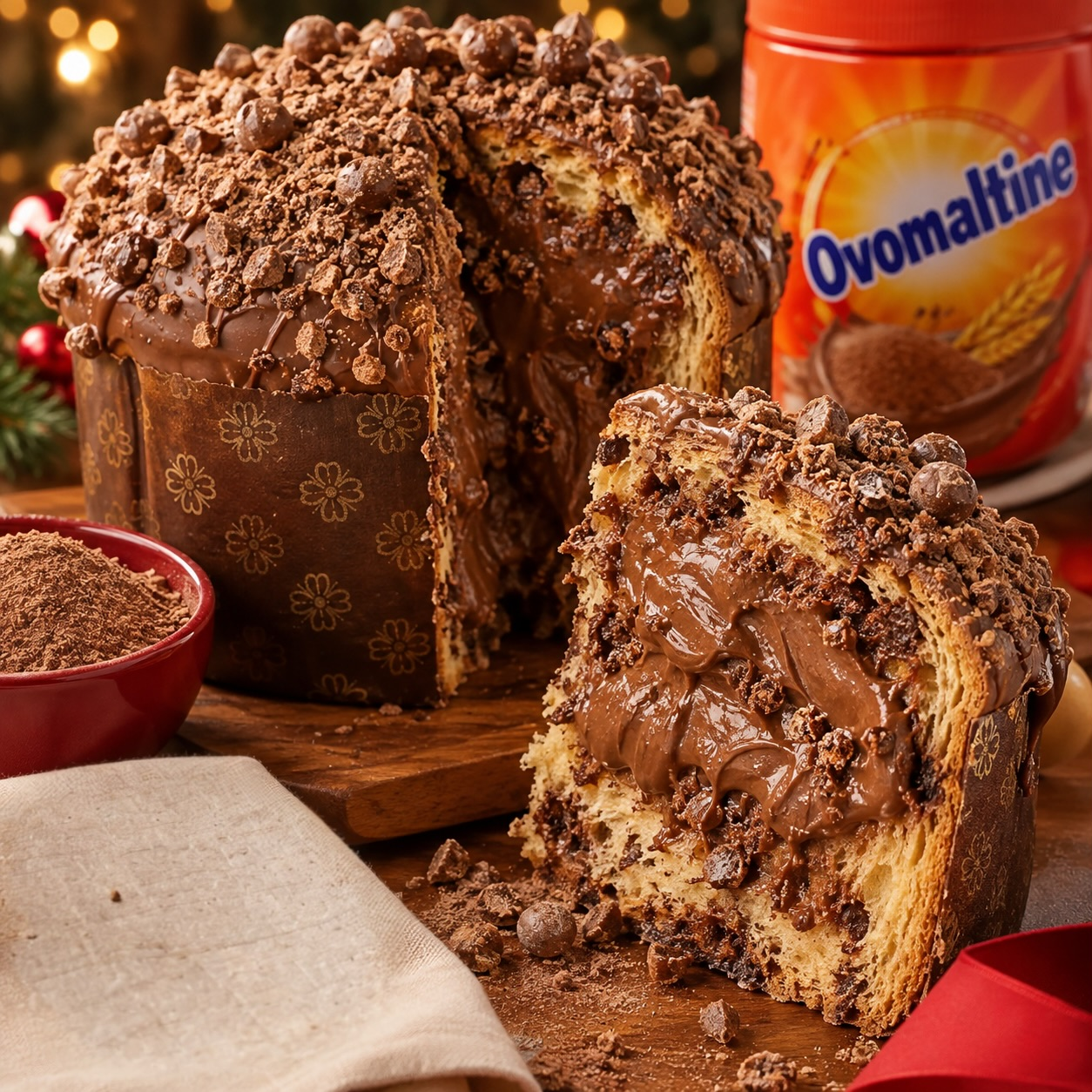 PANETONE TRUFADO COM OVOMALTINE com a Chef Lena Dias