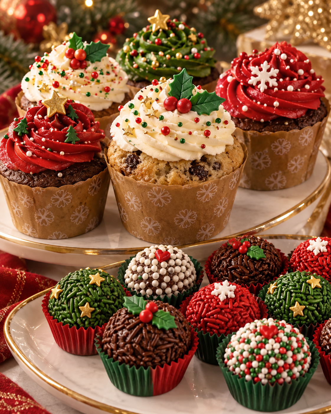 Cupcakes e brigadeiros natalinos com a chef Lusimar augusto de pontes