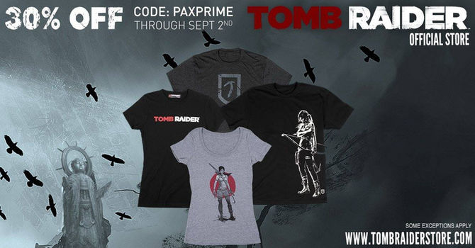 Save 30% off at www.TombRaiderStore.com
