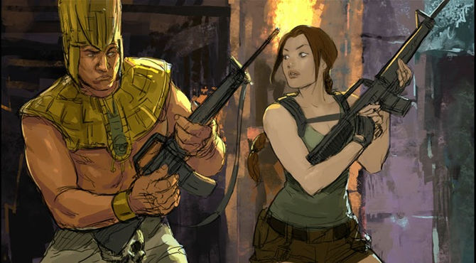 New Lara Croft and the Guardian Of Light concept-arts used early in the project.