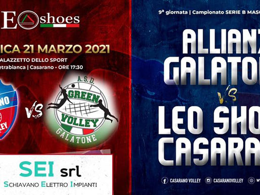 LEO SHOES CASARANO, SFIDA CASALINGA CON IL GALATONE
