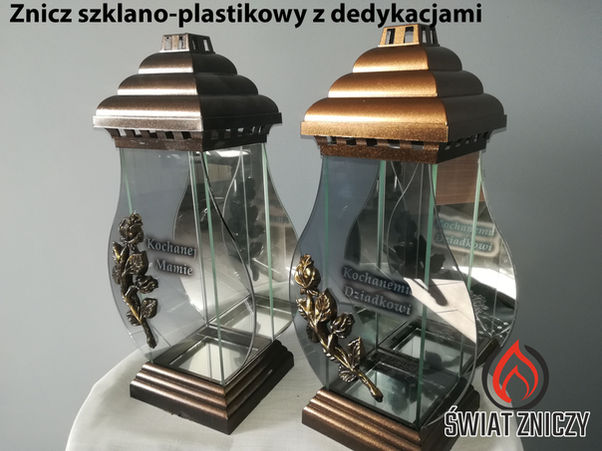 Znicz szklano plastikowy-Różne dedykacje 2.jpg