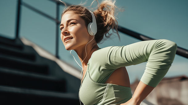 woman-runs-down-stairs-with-headphones.jpg