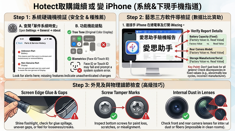 結合愛思助手進行iPhone 驗機展示