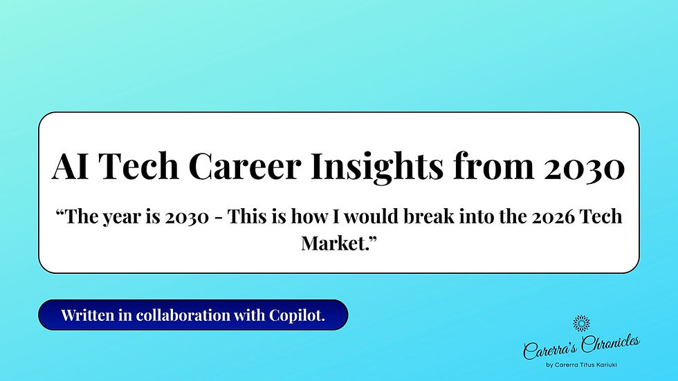 AI Tech Career Insights from 2030