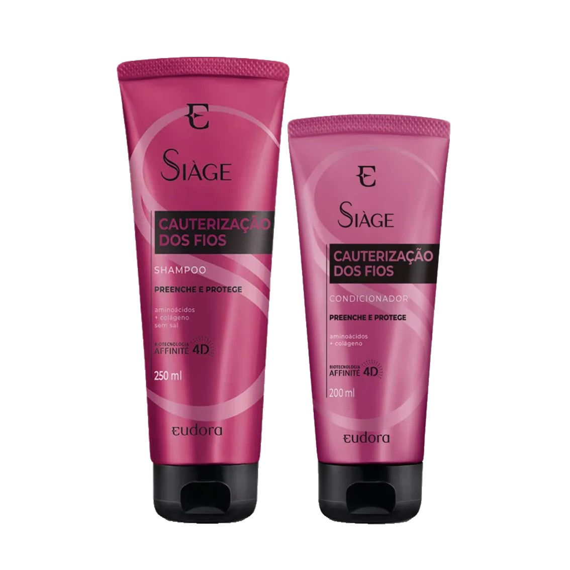 Combo Siàge Cauterização dos Fios: Shampoo 250ml+ Condicionador 200ml