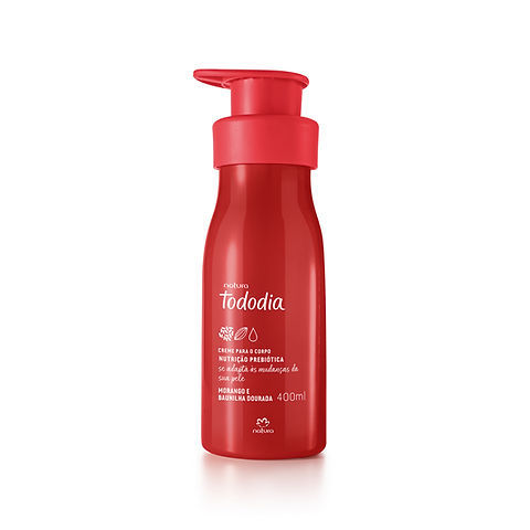 Creme Nutritivo para o Corpo Tododia Morango e Baunilha Dourada - 400ml