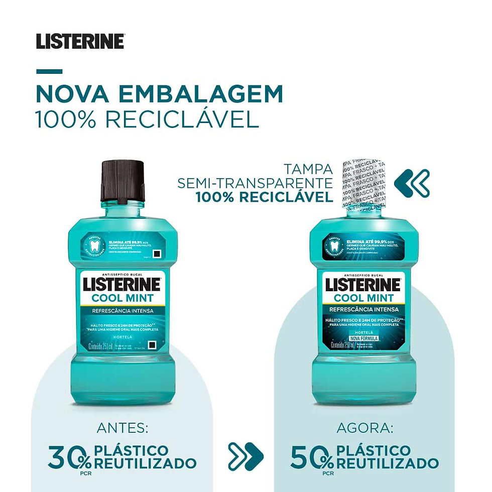 Miniatura: Antisséptico Bucal Listerine Cool Mint - 250ml