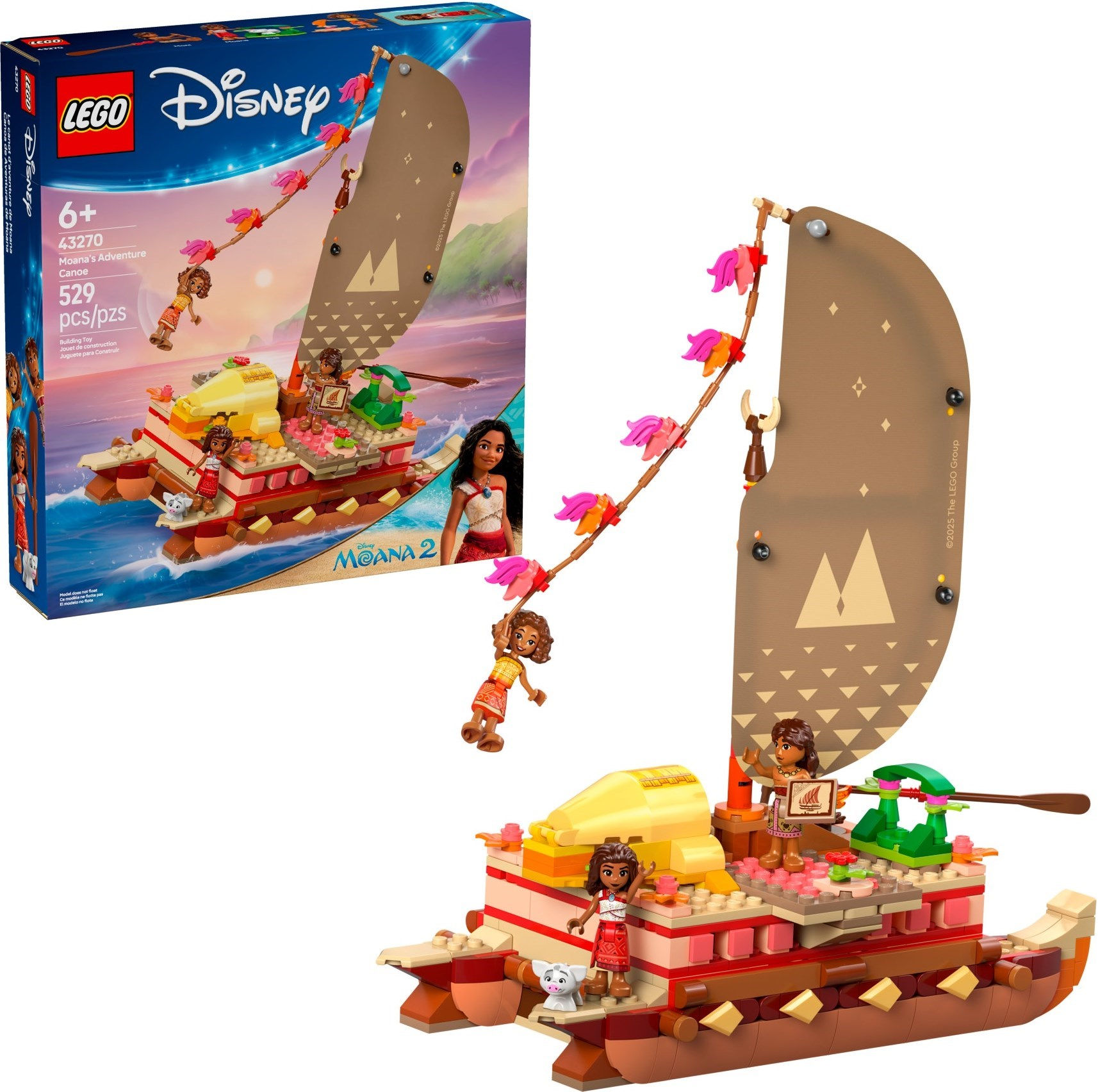43270 - Lego® Disney Princess - Canoa de aventura Moana