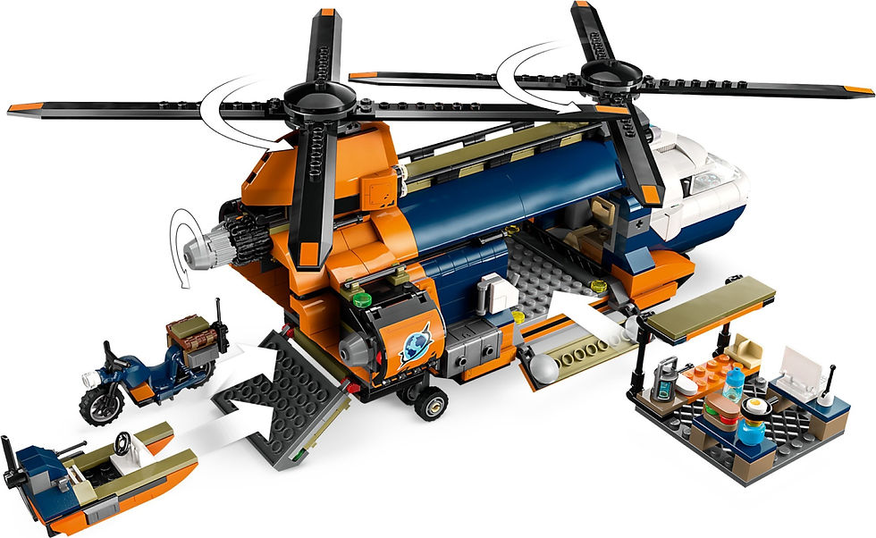サムネイル： 60437- LEGO® City - Helicóptero Explorador da Selva no Acampamento Base