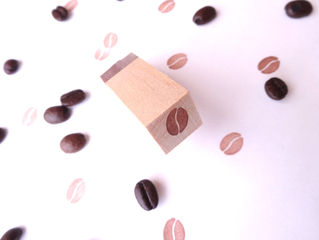 Coffee bean stamp