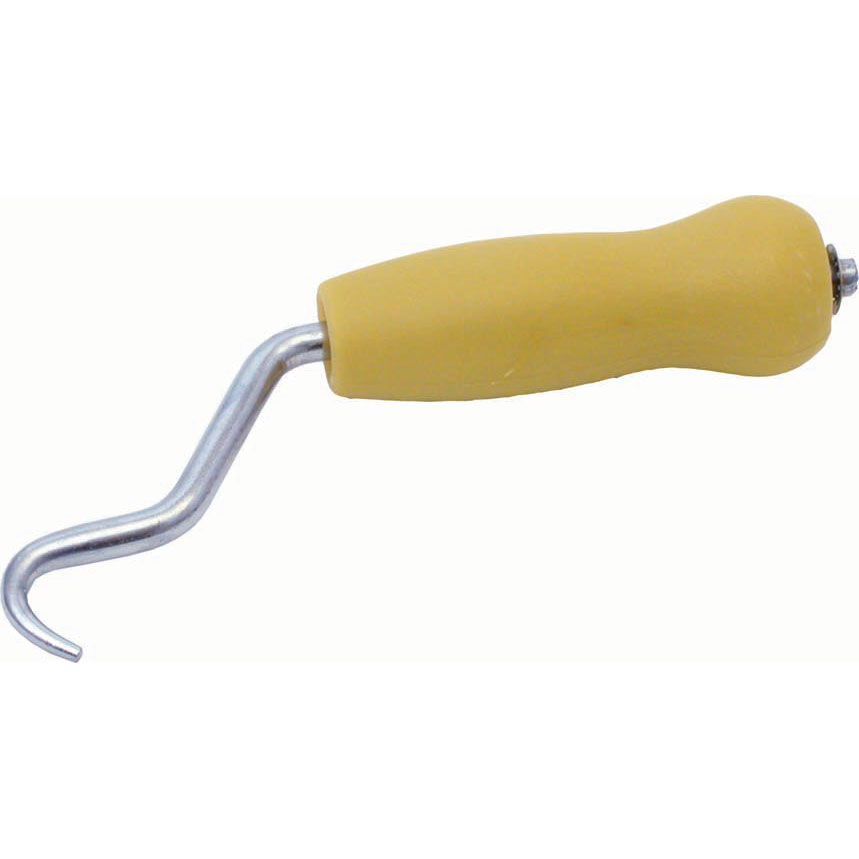 Yellow cylindrical-handle metal pick hook