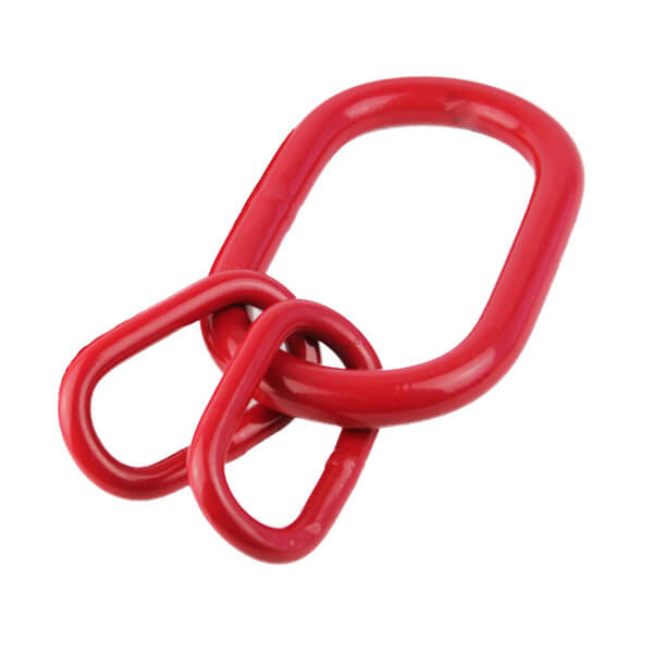 Red industrial chain link set