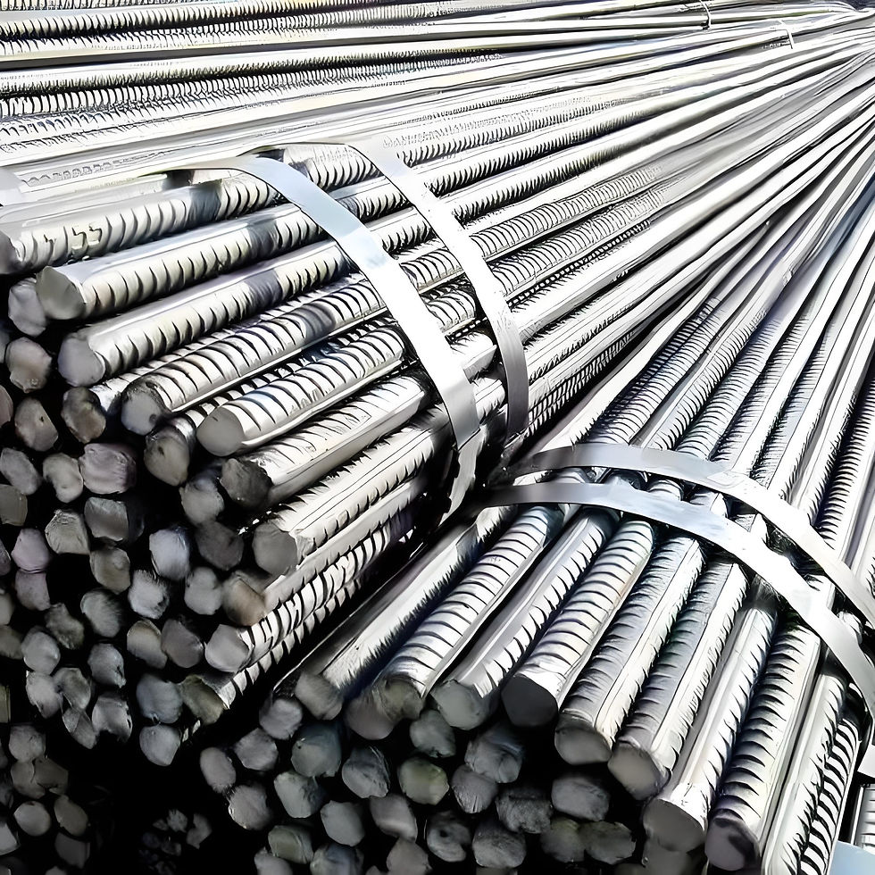 Миниатюра: Industrial grade rebar bundles | Spiral rib surface treatment | Metal band strapping | Steel bars for building structures | A