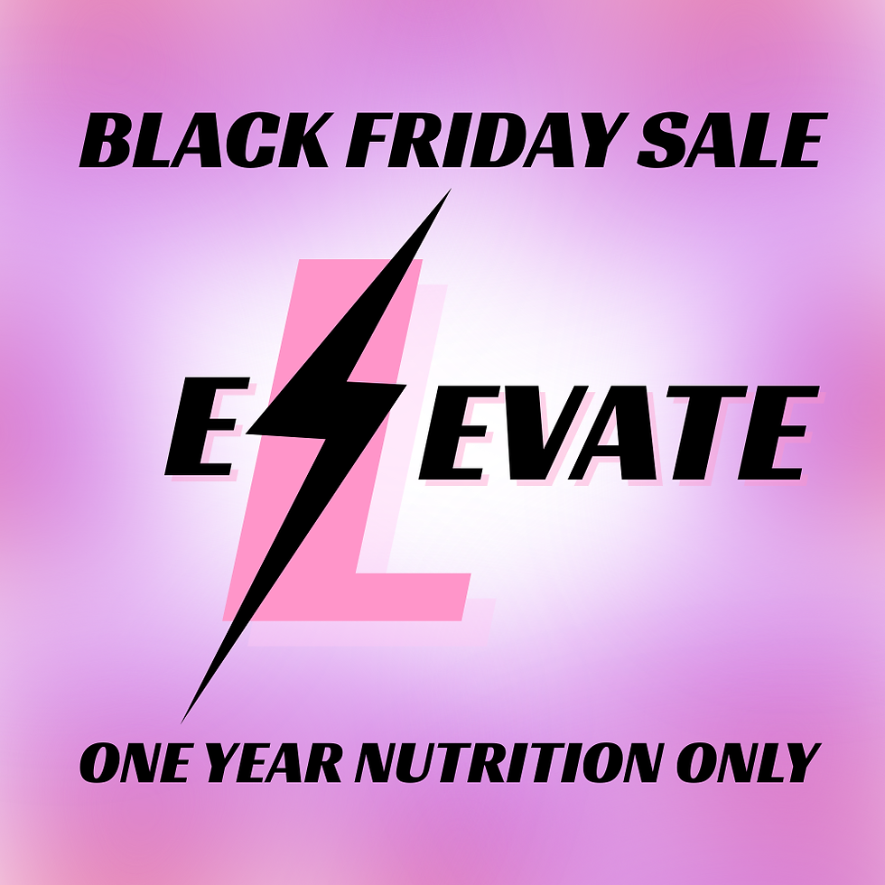 One Year Nutrition & Fitness Coaching - Black Friday Sale