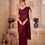 Thumbnail: One min ready to wear saree - maroon