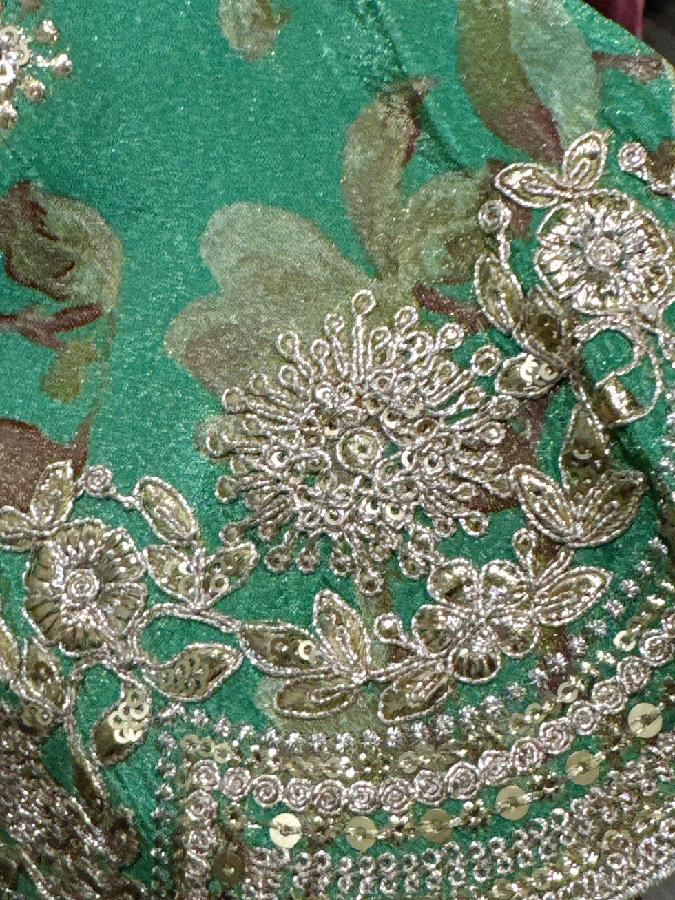 Thumbnail: Shimmer Chinnon Palazzo 3 pc set 