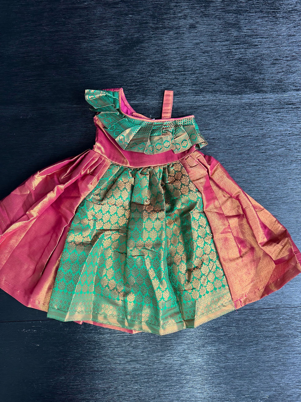 Thumbnail: Tissue silk long dress 1 yr 